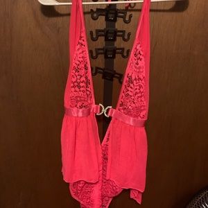 Dream girl body suit with ruffle